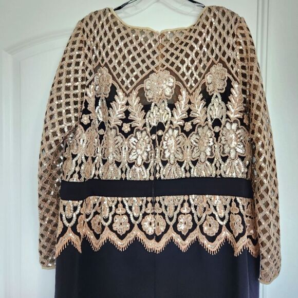 Tadashi Soshji Lace Gold Dress - Picture 6 of 7